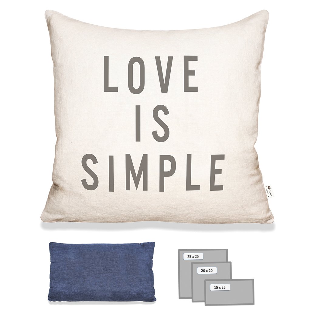 LOVE IS SIMPLE IN ECRU