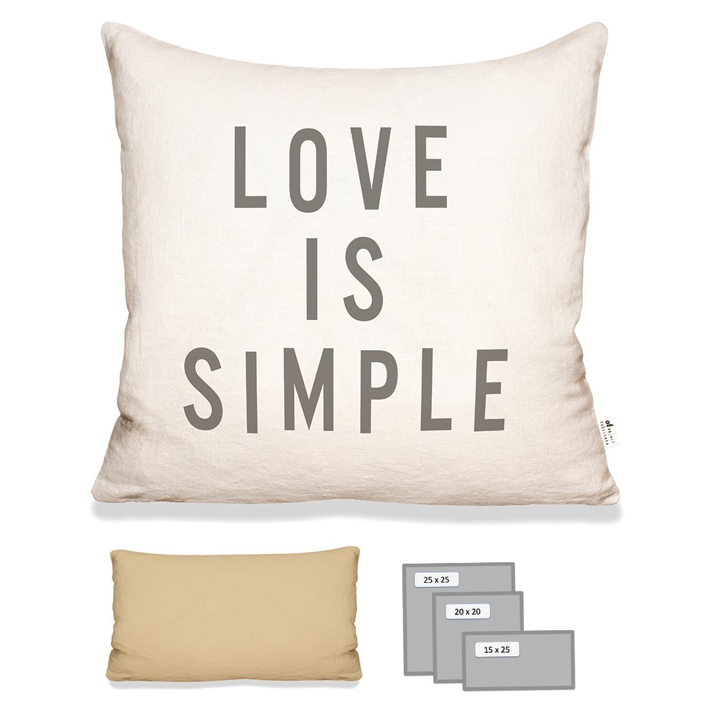 LOVE IS SIMPLE IN ECRU