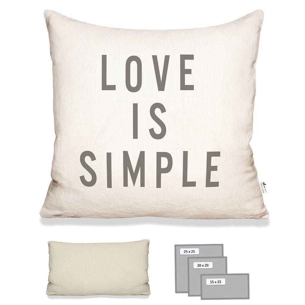 LOVE IS SIMPLE IN ECRU