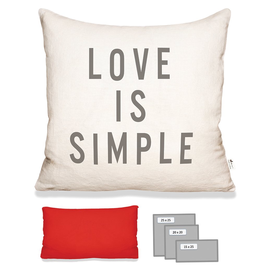 LOVE IS SIMPLE IN ECRU