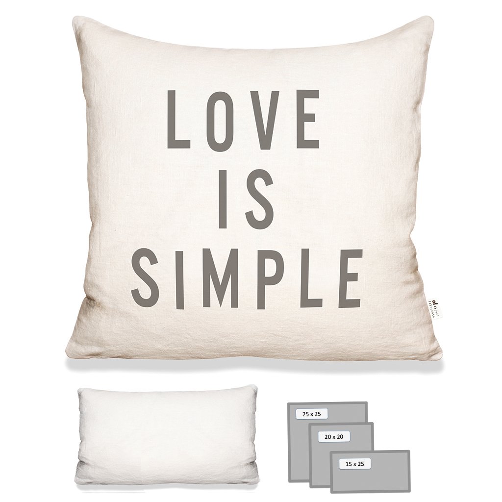 LOVE IS SIMPLE IN ECRU