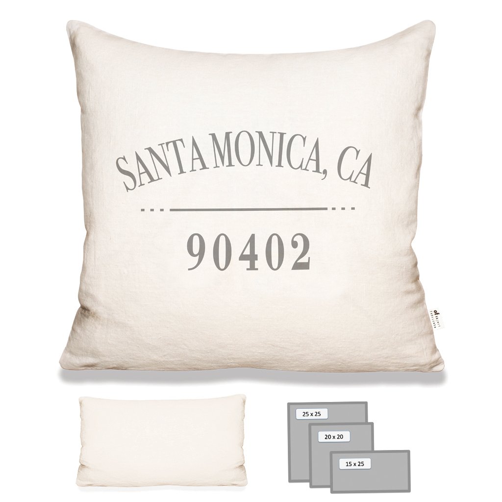 Santa Monica Pillow in Ecru