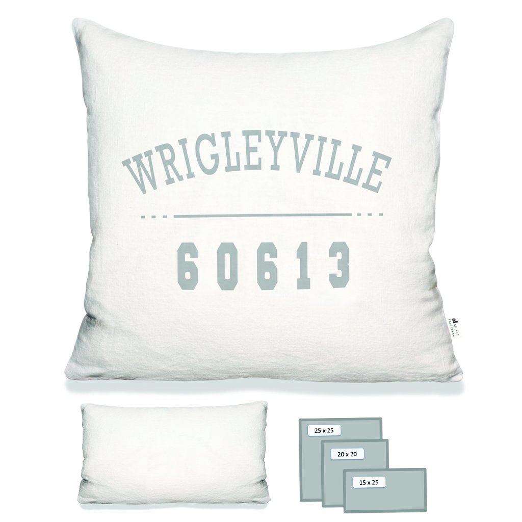 Wrigleyville Pillow in White