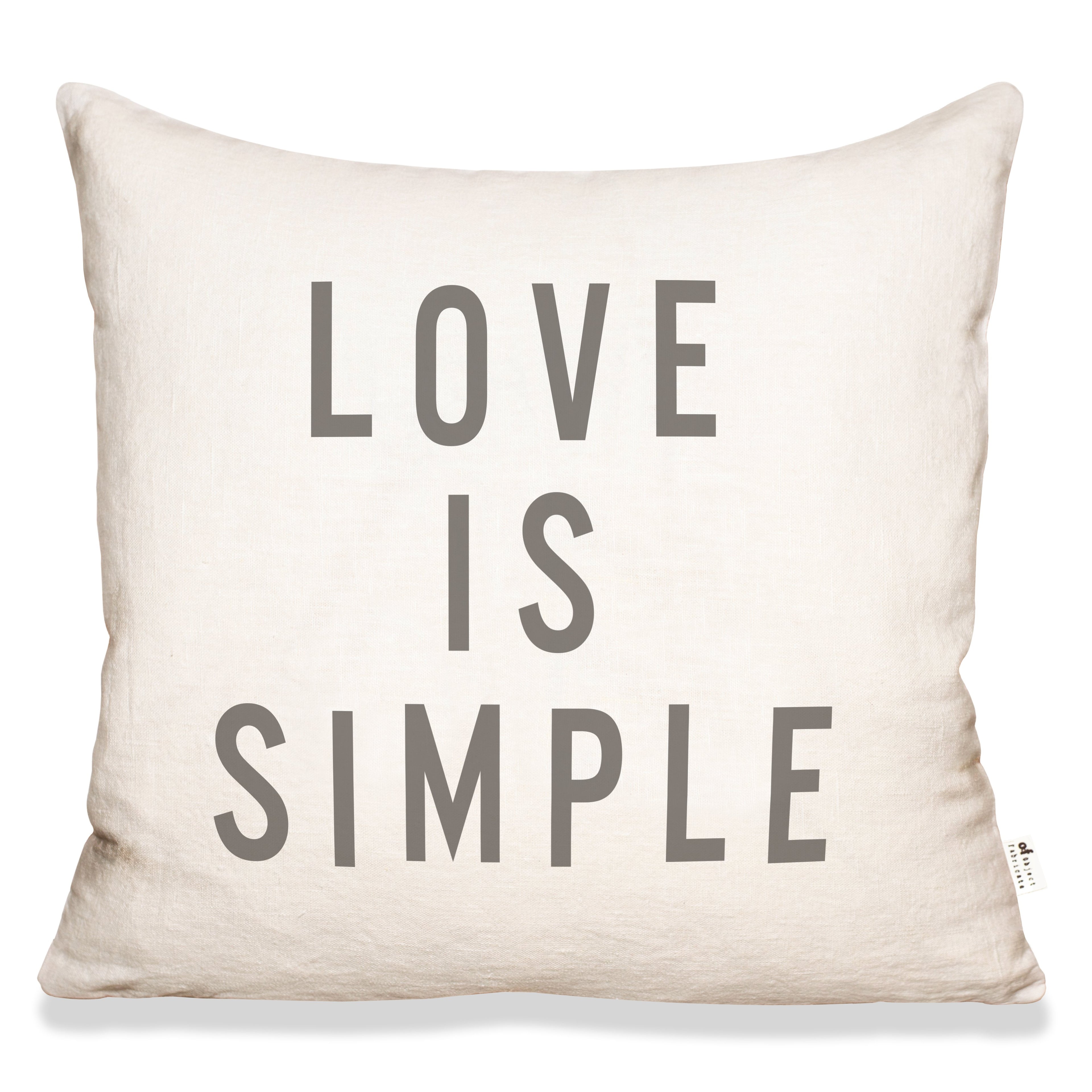 LOVE IS SIMPLE IN ECRU