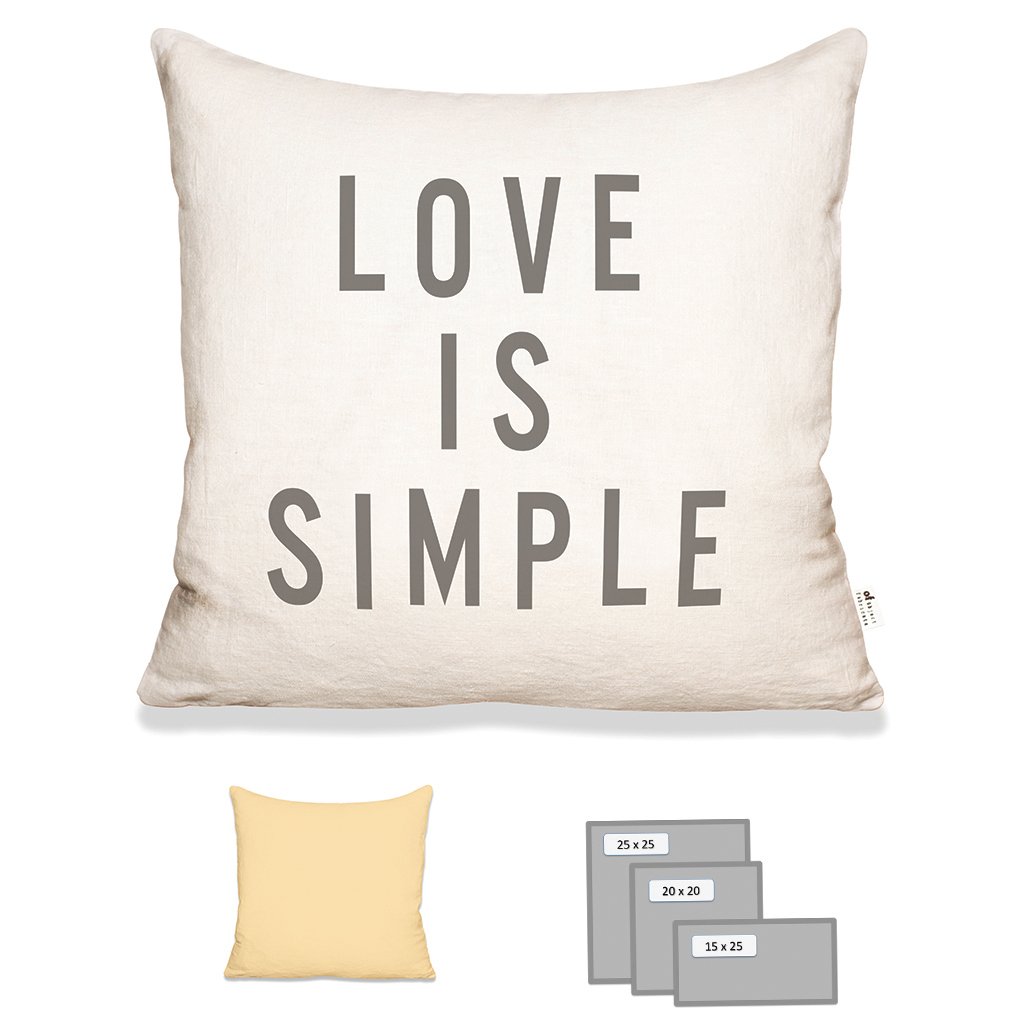 LOVE IS SIMPLE IN ECRU