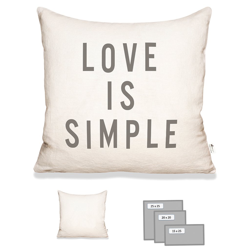 LOVE IS SIMPLE IN ECRU