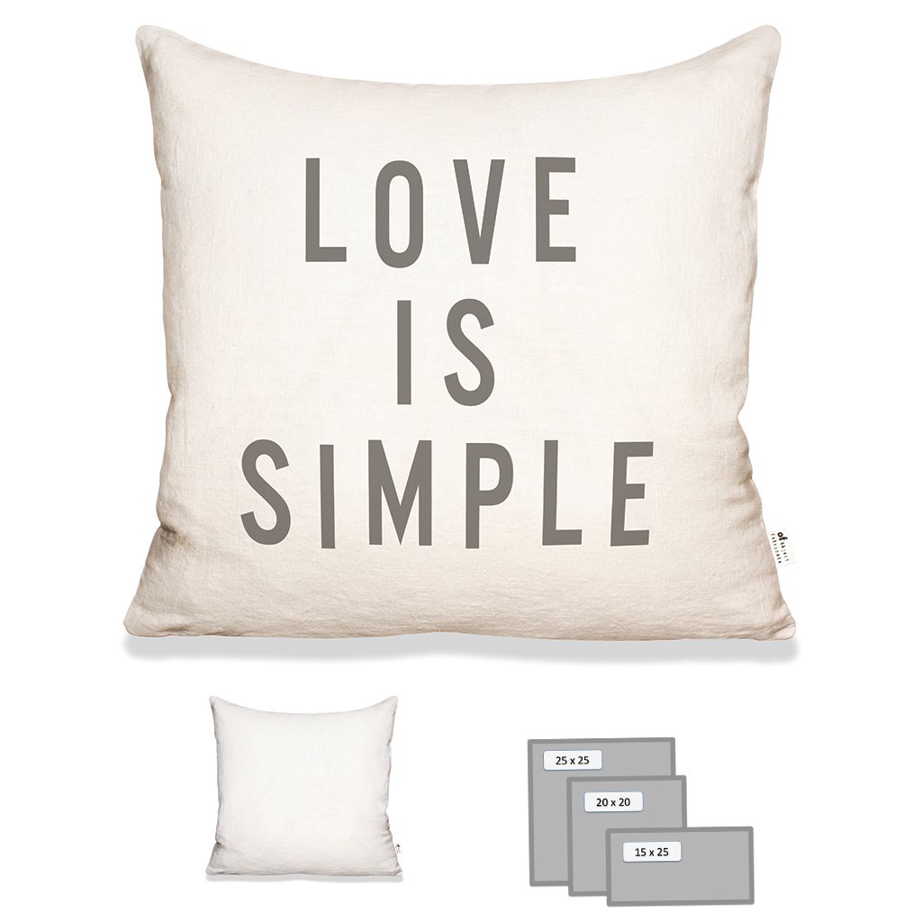 LOVE IS SIMPLE IN ECRU