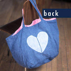 Linen Tote Bag - JUST LOVE