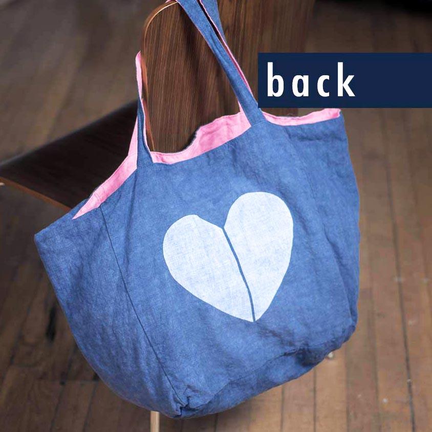 Linen Tote Bag - JUST LOVE