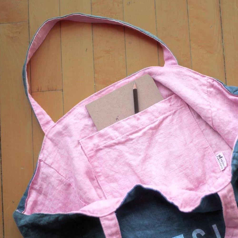 Linen Tote Bag - #RESIST