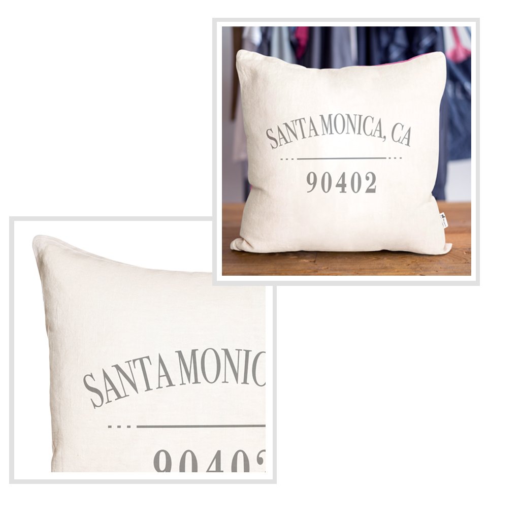 Santa Monica Pillow in Ecru