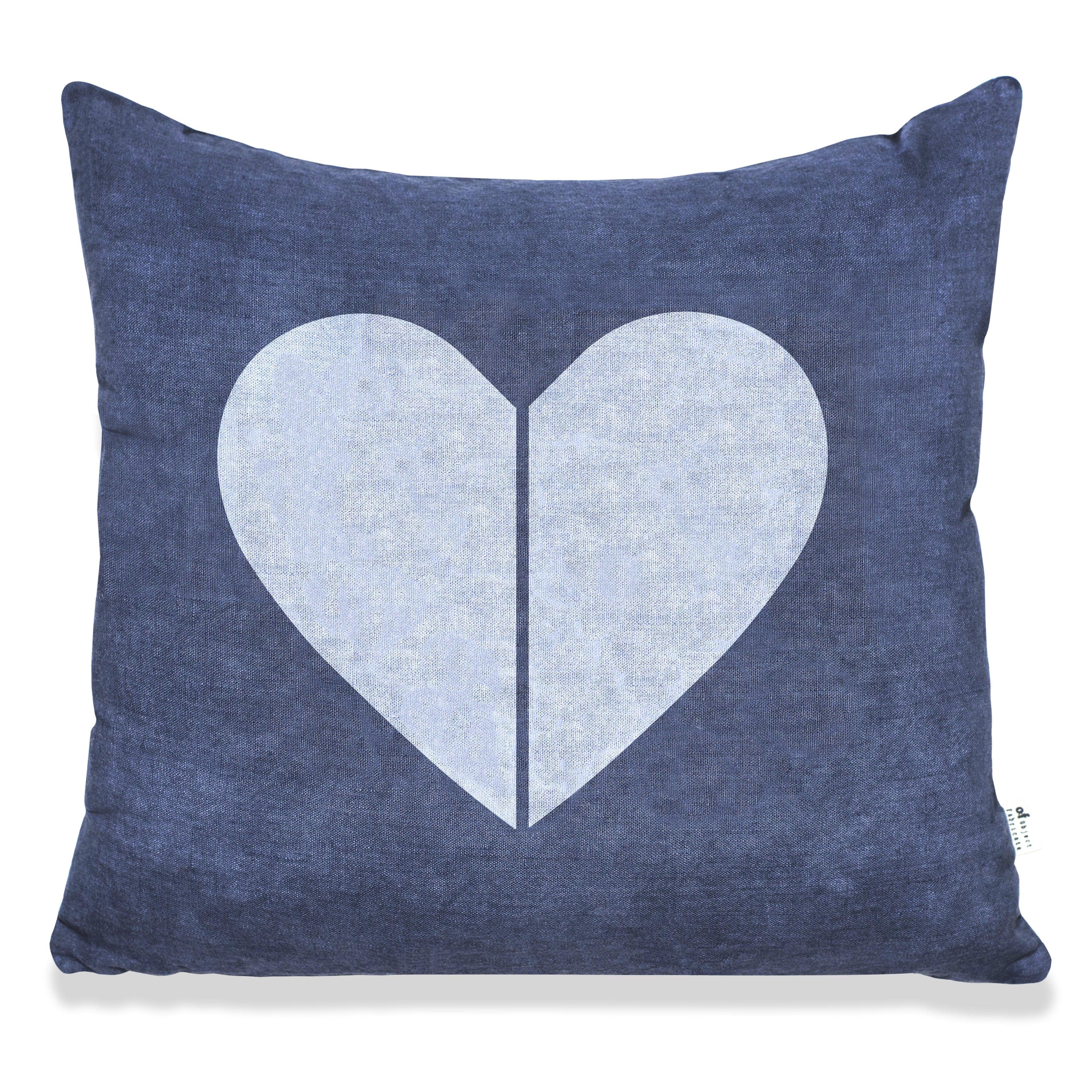 SPLIT HEART - Heavy Metal Blue Pillow