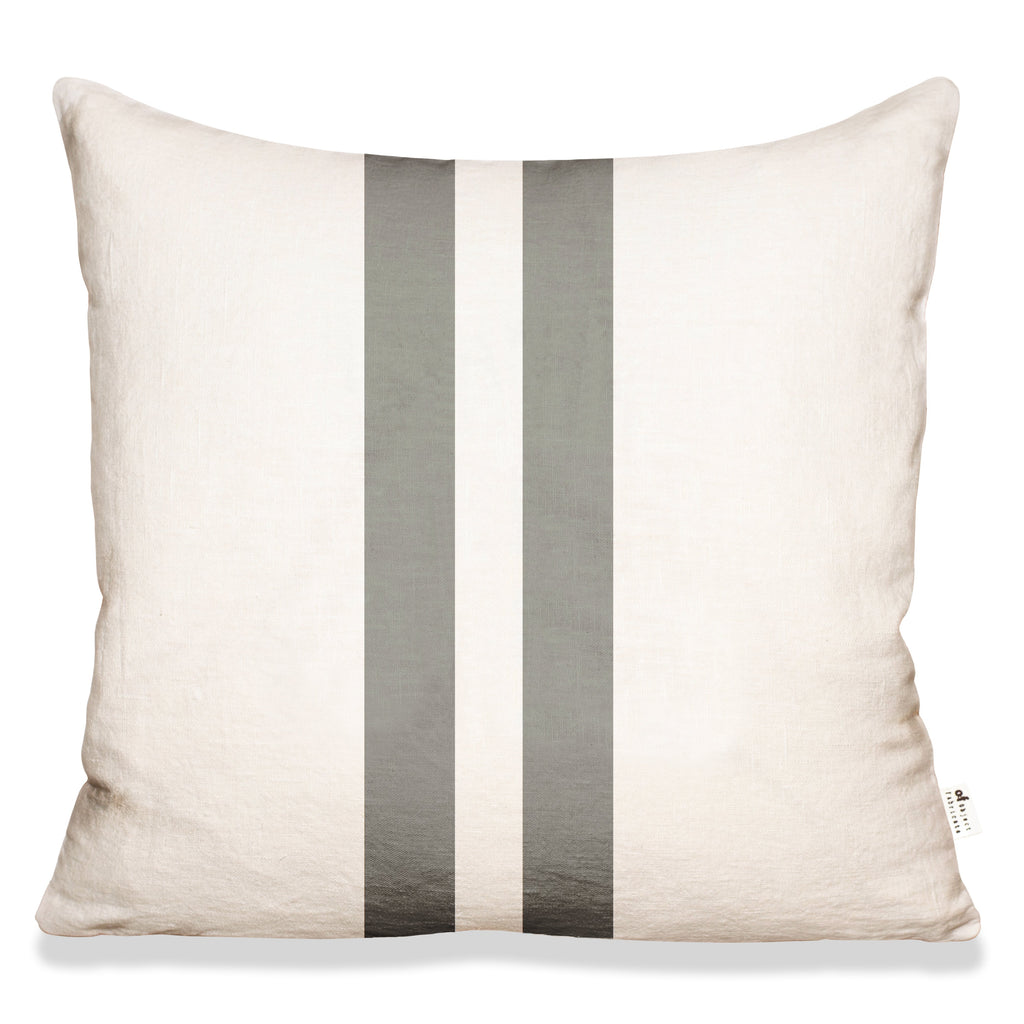 Striped Pillow in Ecru