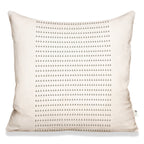 Triangle Mudcloth Inspired Pillow in Ecru