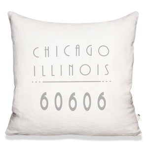 Chicago Pillow in White