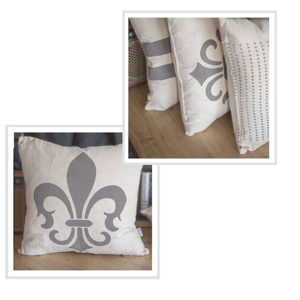 My Fleur Pillow in Ecru