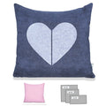 SPLIT HEART - Heavy Metal Blue Pillow