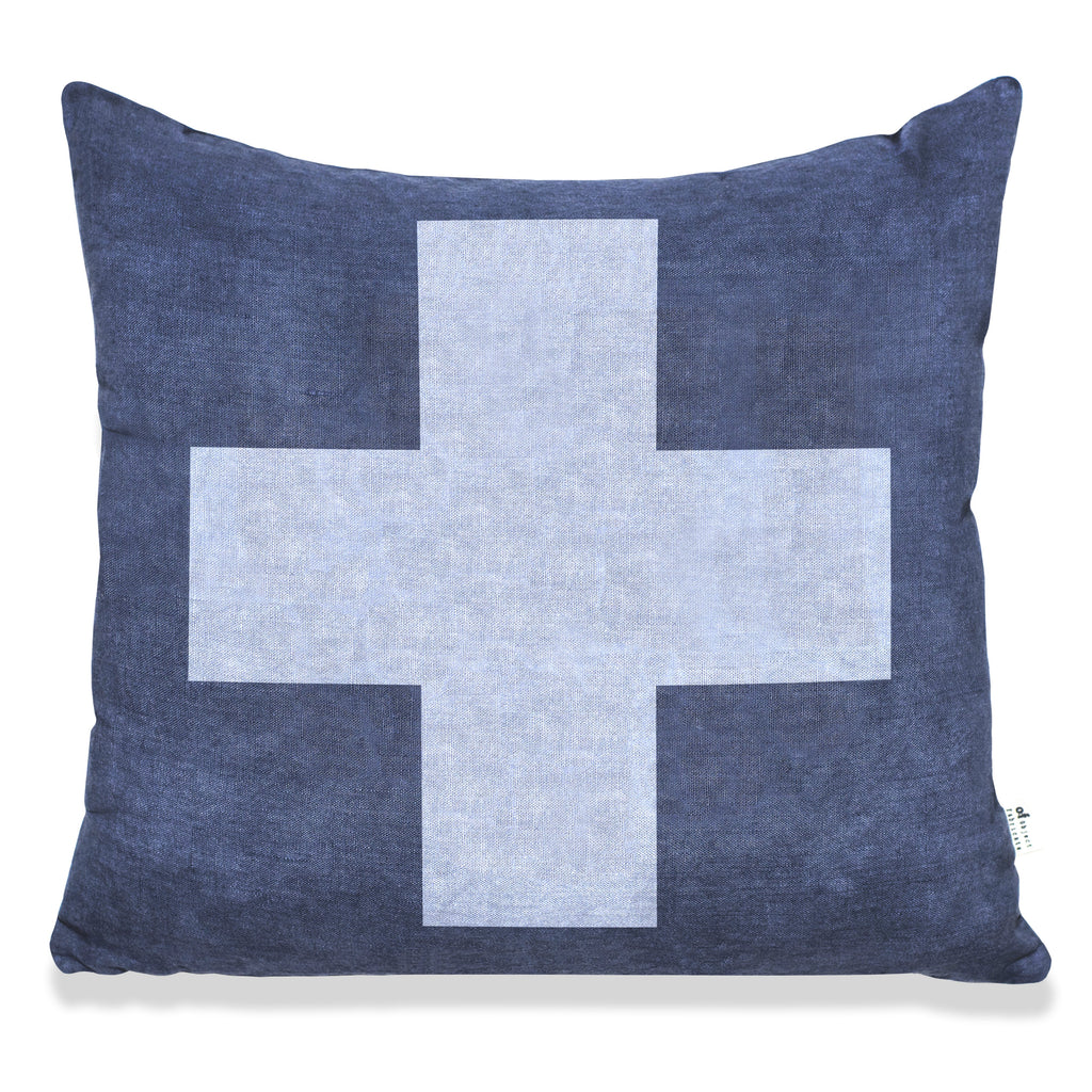 Swiss Cross in Blue